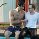 Jarod (Jonathan Chase) and Griff (Mitch Morris) get playful by the pool
